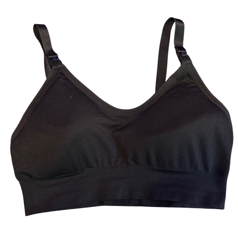Joyspun Womens Black Maternity Nursing Bra, Size M